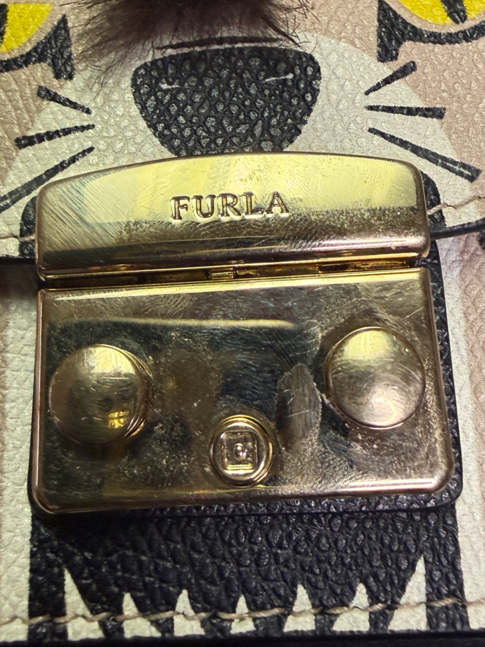 Furla Metropolis Micro Leopard Cat Bag - Limited Edition Animalia Charm - Picture 3 of 8